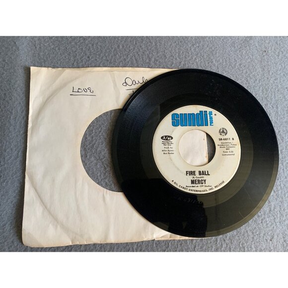 Original 1969 Mercy 45 RPM Vinyl Single - Megon: Love / Fire Ball - Picture 2 of 2